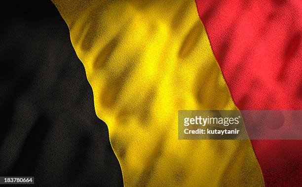 belgische flagge - belgium stock-fotos und bilder