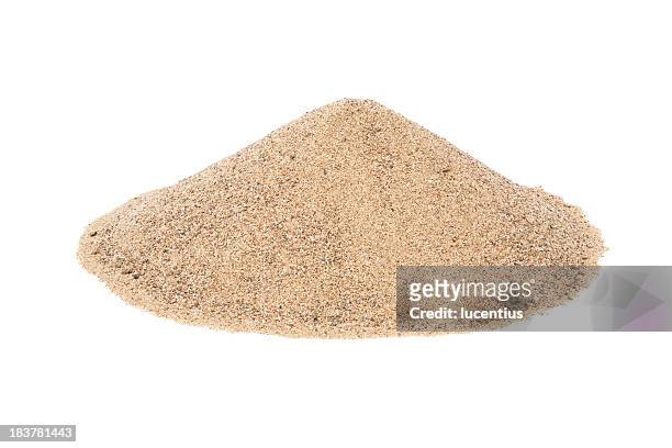 cono di sabbia a secco - sabbia foto e immagini stock