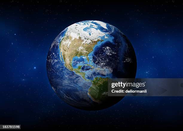earth (usa view) - satellite bildbanksfoton och bilder