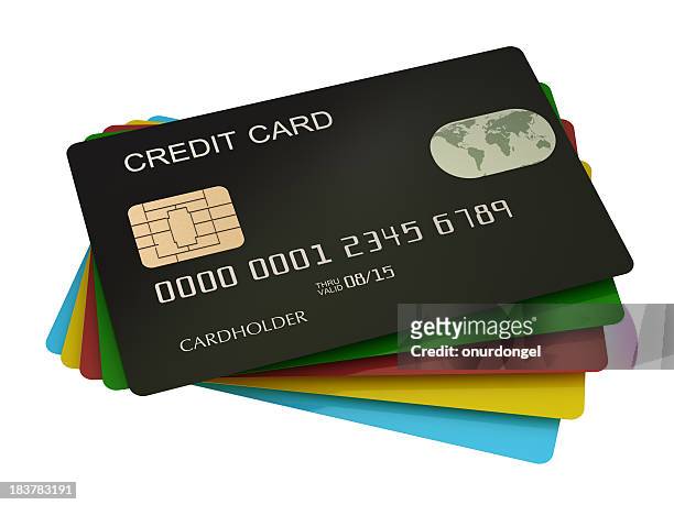 credit card - credit card and stapel stockfoto's en -beelden