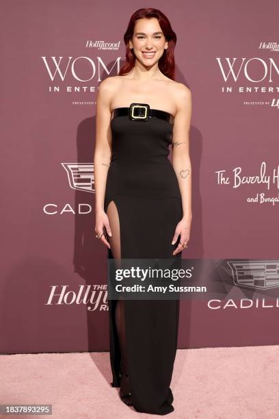 Dua Lipa attends The Hollywood Reporter's Women In Entertainment Gala at The Beverly Hills Hotel on December 07, 2023 in Beverly Hills, California.