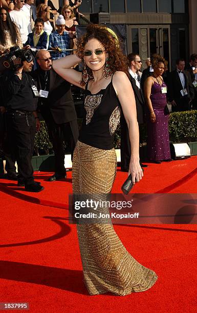 Actress Amy Brenneman of "Judging Amy" attends the 9th Annual Screen Actors Guild Awards at the Shrine Auditorium on March 9, 2003 in Los Angeles,...