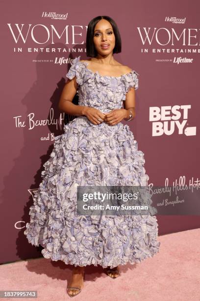 Kerry Washington attends The Hollywood Reporter's Women In Entertainment Gala at The Beverly Hills Hotel on December 07, 2023 in Beverly Hills,...