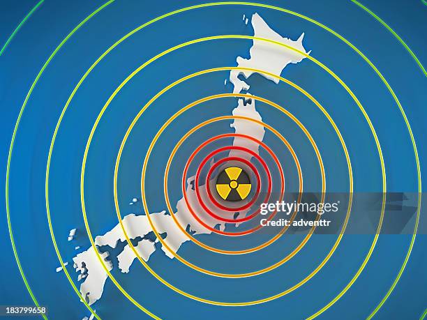 gefährliche strahlung ebenen in japan - fukushima prefecture stock-fotos und bilder