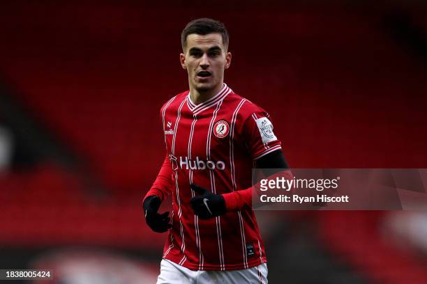 Anis Mehmeti of Bristol City looks on during the Sky Bet Championship match between Bristol City and Norwich City at Ashton Gate on December 03, 2023...