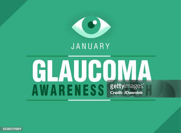 glaucoma awareness month january horizontal web banner design - glaucoma 幅插畫檔、美工圖案、卡通及圖標