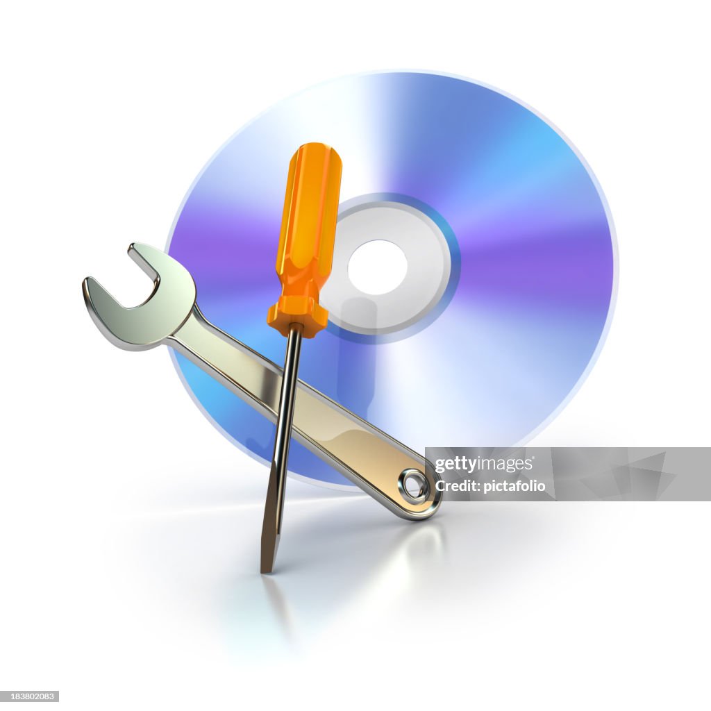 Cd or dvd with support tools