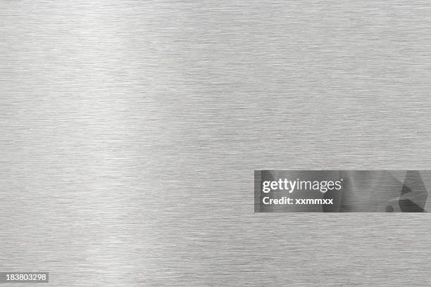 gebürstetes metall textur - rostfreier stahl stock-fotos und bilder
