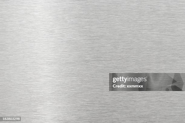 brushed metal texture - aluminum stock pictures, royalty-free photos & images