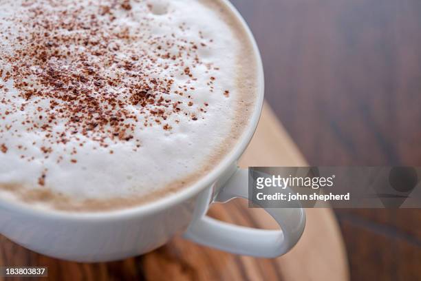 cappuccino coffee - café au lait stock pictures, royalty-free photos & images
