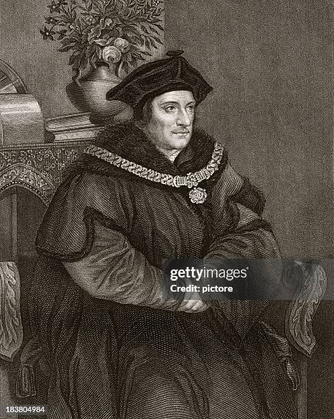 ilustrações, clipart, desenhos animados e ícones de thomas more sépia (xxxl - tricórnio