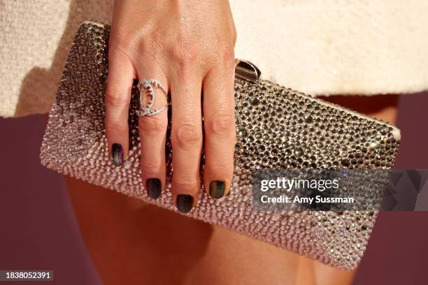 Kate Beckinsale, fashion detail, attends The Hollywood Reporter's Women In Entertainment Gala at The Beverly Hills Hotel on December 07, 2023 in...