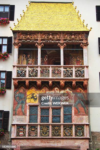 golden roof, innsbruck, austria - gyllene taket bildbanksfoton och bilder