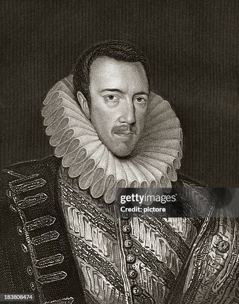 philip howard, sepia toned - arundel stock illustrations