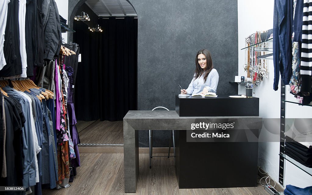 Shp owner at her boutique