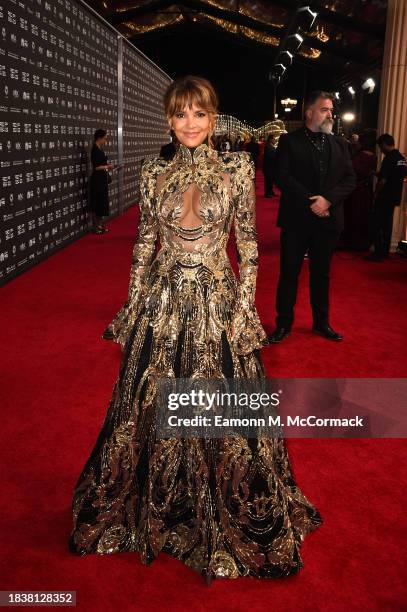 Halle Berry attends the red carpet on the closing night of the Red Sea International Film Festival 2023 on December 07, 2023 in Jeddah, Saudi Arabia.