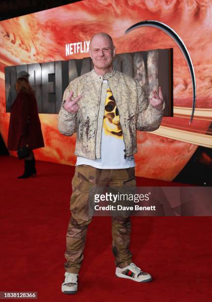 Tom Holkenborg attends the London Premiere of "Rebel Moon - Part One: A Child Of Fire" at the BFI IMAX Waterloo on December 07, 2023 in London,...