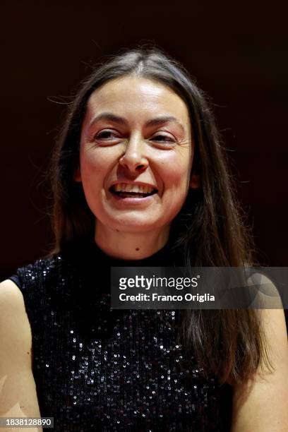 Silvia Vecchin attends the 2023 final of "Premio Strega Ragazze E Ragazzi" at Roma Convention Center - La Nuvola on December 07, 2023 in Rome, Italy.