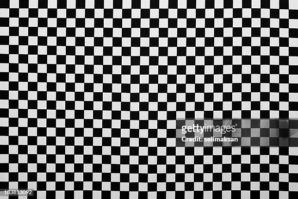 photo of fabric as black and white plaid background - chess board stockfoto's en -beelden