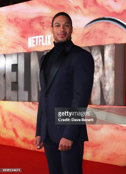 Ray Fisher attends the London Premiere of "Rebel Moon - Part One: A Child Of Fire" at the BFI IMAX Waterloo on December 07, 2023 in London, England.