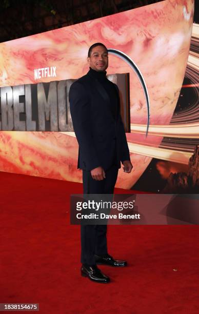Ray Fisher attends the London Premiere of "Rebel Moon - Part One: A Child Of Fire" at the BFI IMAX Waterloo on December 07, 2023 in London, England.
