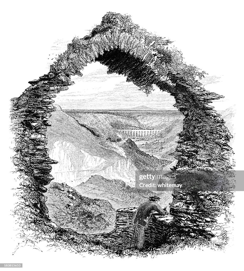 View from Castle Dinas Bran