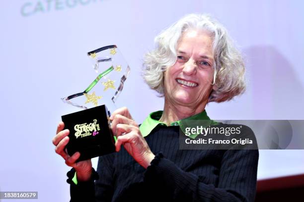 Premio Strega Ragazze E Ragazzi" winner Argentinian writer Inés Garland attends the 2023 final of "Premio Strega Ragazze E Ragazzi" at Roma...