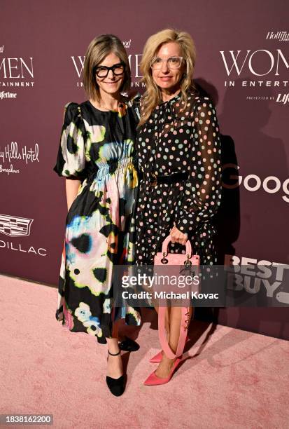 Rachel Bendavid and Valerie Bruce attend The Hollywood Reporter's Women In Entertainment 2023 at The Beverly Hills Hotel on December 07, 2023 in Los...