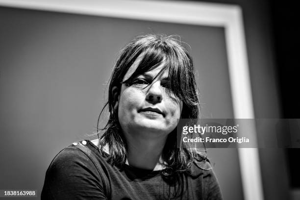 French writer Claire Lebourg attends the 2023 final of "Premio Strega Ragazze E Ragazzi" at Roma Convention Center - La Nuvola on December 07, 2023...