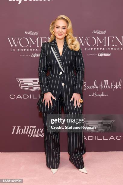 Adele attends The Hollywood Reporter's Women In Entertainment 2023 at The Beverly Hills Hotel on December 07, 2023 in Los Angeles, California.