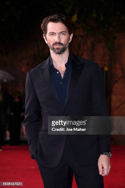 Michiel Huisman attends the London premiere of "Rebel Moon - Part One: A Child Of Fire" at BFI IMAX Waterloo on December 07, 2023 in London, England.