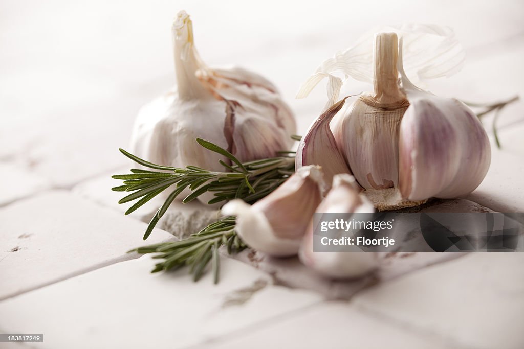 Vegetable Stills: Garlic and Rosemary