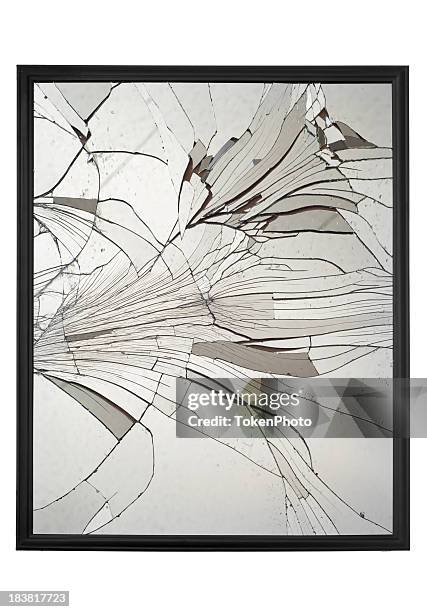 espelho partidas - fratura imagens e fotografias de stock