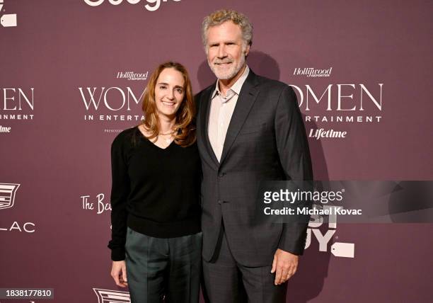 Jessica Elbaum and Will Ferrell attend The Hollywood Reporter's Women In Entertainment 2023 at The Beverly Hills Hotel on December 07, 2023 in Los...