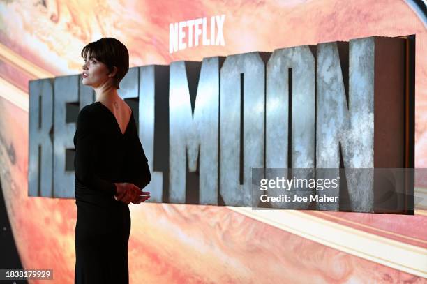 Duffy attends the London premiere of "Rebel Moon - Part One: A Child Of Fire" at BFI IMAX Waterloo on December 07, 2023 in London, England.