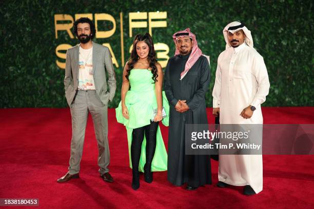 Yaacoub Alfarhan, Maria Bahrawi, Abdullah Alsadhan and guest attend the red carpet on the closing night of the Red Sea International Film Festival...