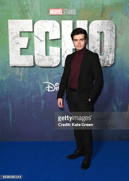 Conor McAuley attends the UK Special Screening of Marvel Studios', 'Echo', at The Cinema in The Power Station, Battersea Power Station on December...