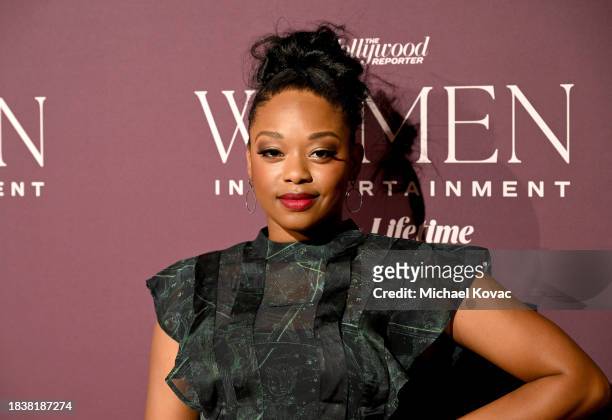 Jazz Raycole attends The Hollywood Reporter's Women In Entertainment 2023 at The Beverly Hills Hotel on December 07, 2023 in Los Angeles, California.