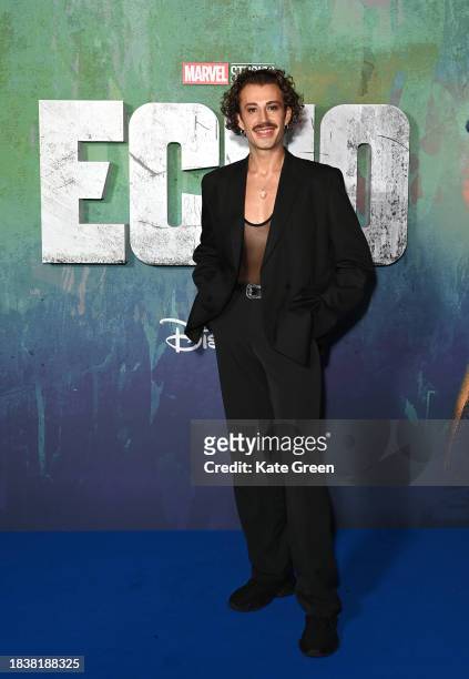 Liam Conway attends the UK Special Screening of Marvel Studios', 'Echo', at The Cinema in The Power Station, Battersea Power Station on December 07,...