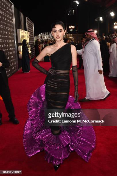Davika Hoorne attends the red carpet on the closing night of the Red Sea International Film Festival 2023 on December 07, 2023 in Jeddah, Saudi...