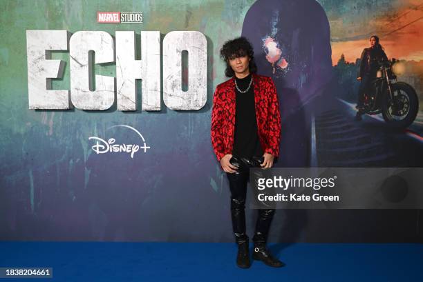 Pierre XO attends the UK Special Screening of Marvel Studios', 'Echo', at The Cinema in The Power Station, Battersea Power Station on December 07,...