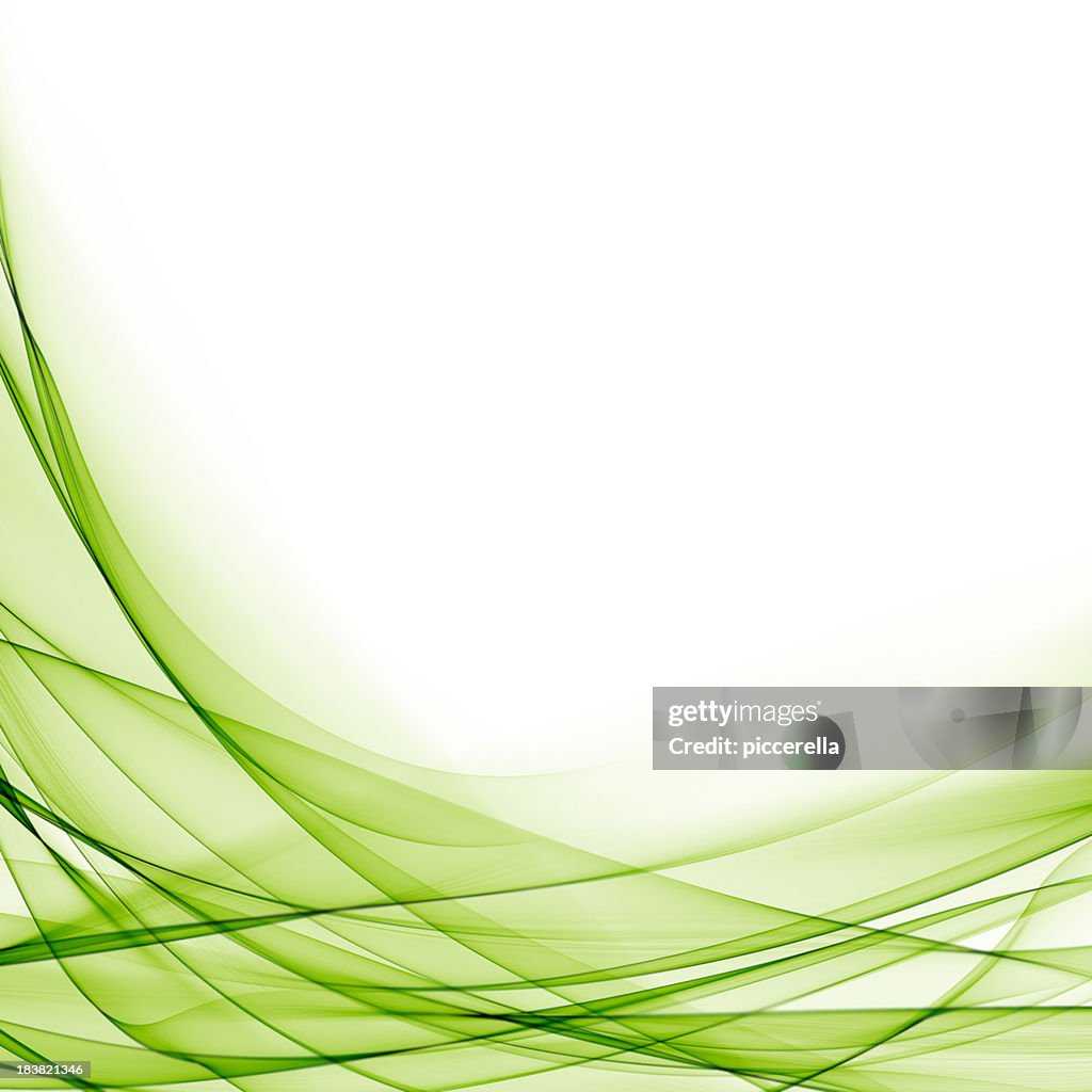 Abstract Green Waves