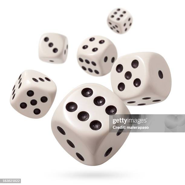 say - throwing dice stock pictures, royalty-free photos & images