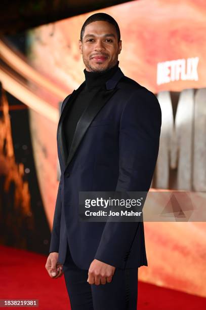 Ray Fisher attends the London premiere of "Rebel Moon - Part One: A Child Of Fire" at BFI IMAX Waterloo on December 07, 2023 in London, England.