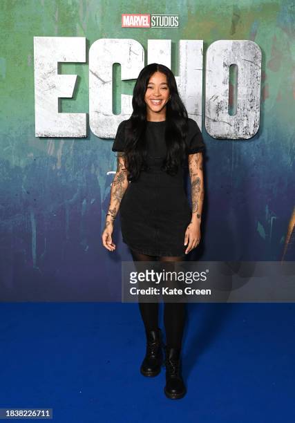 Yinka Bokinni attends the UK Special Screening of Marvel Studios', 'Echo', at The Cinema in The Power Station, Battersea Power Station on December...