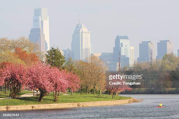springtime in philadelphia city - philadelphia pennsylvania stock pictures, royalty-free photos & images
