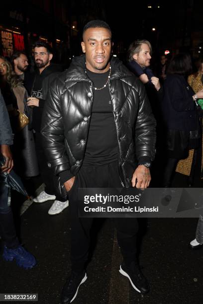 Bugzy Malone attends the CHANEL Metiers D'Art Show on December 07, 2023 in Manchester, England.