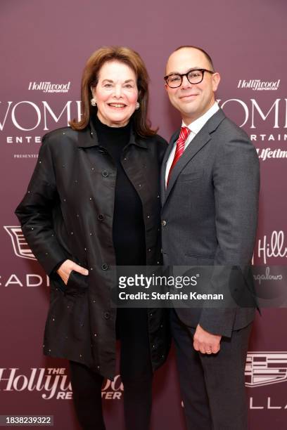 Sherry Lansing and Joe Shields, President of THR attend The Hollywood Reporter's Women in Entertainment 2023 at The Beverly Hills Hotel on December...