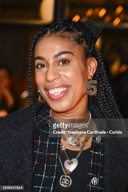 Victoria Jane attends the CHANEL Metiers D'Art Show on December 07, 2023 in Manchester, England.