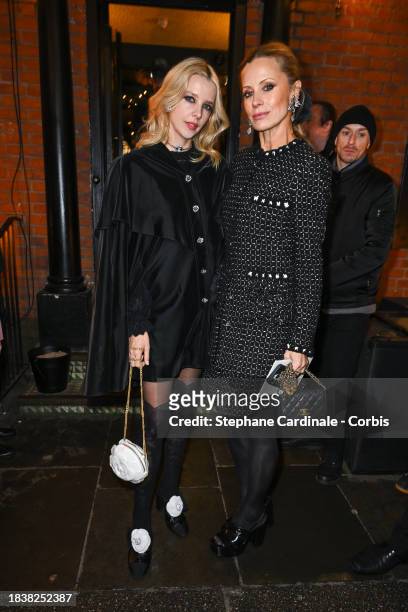 Greta Bellamacina and Laura Bailey attend the CHANEL Metiers D'Art Show on December 07, 2023 in Manchester, England.